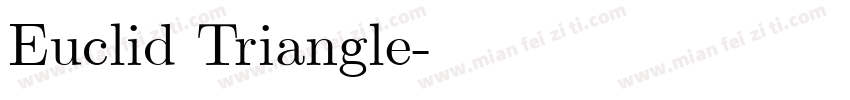 Euclid Triangle字体转换